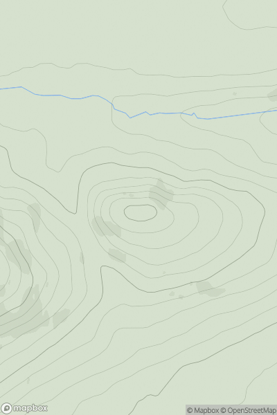 Thumbnail image for Barry Hill [Braemar to Montrose] showing contour plot for surrounding peak